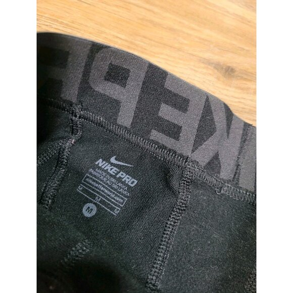 Nike Pro Youth Boys Size Medium Dri-Fit Tight Fit Compression Leggings Black M - Picture 7 of 10